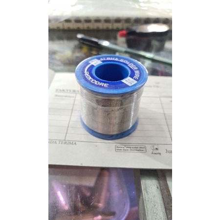 Timah Solder Alpha Wire Flux Core 0.8mm Aloy 60/40