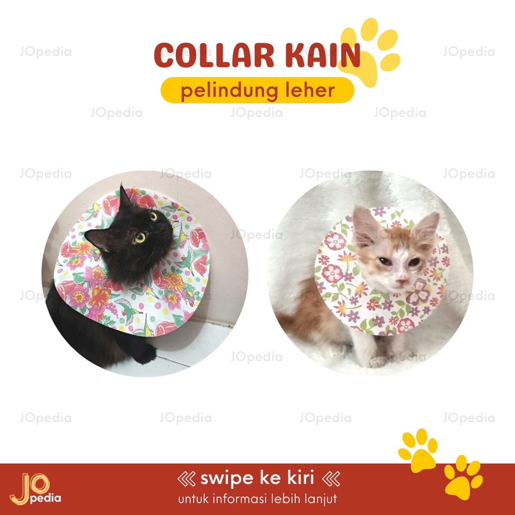 COLLAR KAIN Pelindung Leher Kucing Anjing Pengaman Pet Neck Protection