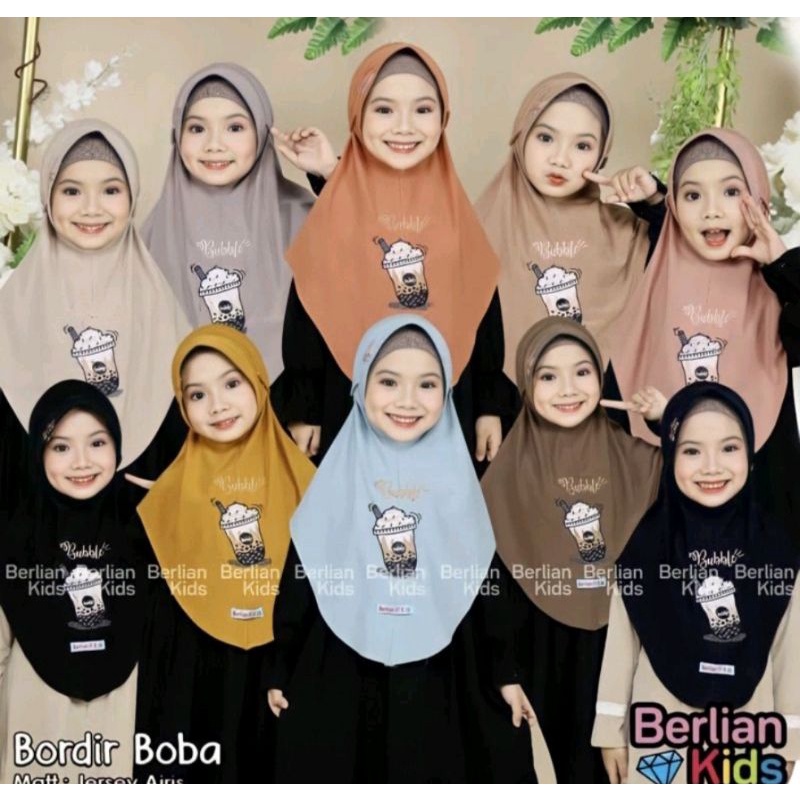 Hijab Anak Instan BOBA 3-7 Thn