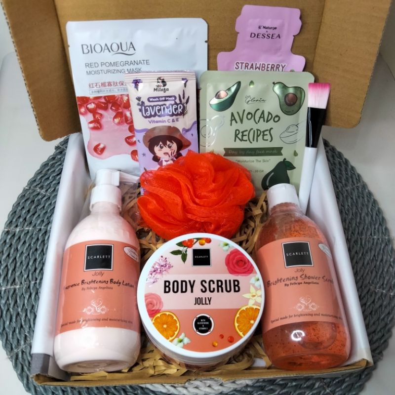 Hampers Scarlett Whitening Kado Ulang Tahun Hampers Box Kado Cewek Kado Cowok Kado Wedding Kado Anni