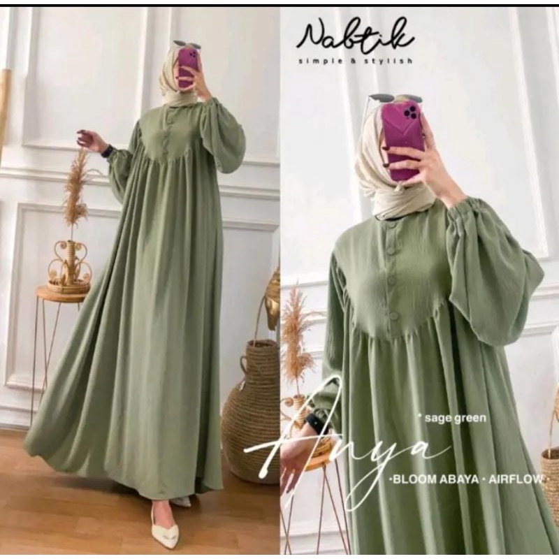 [Fashion Muslim] Gamis CIKA | ANYA DRESS Maxy Crinkle airflow | terbaru terlaris