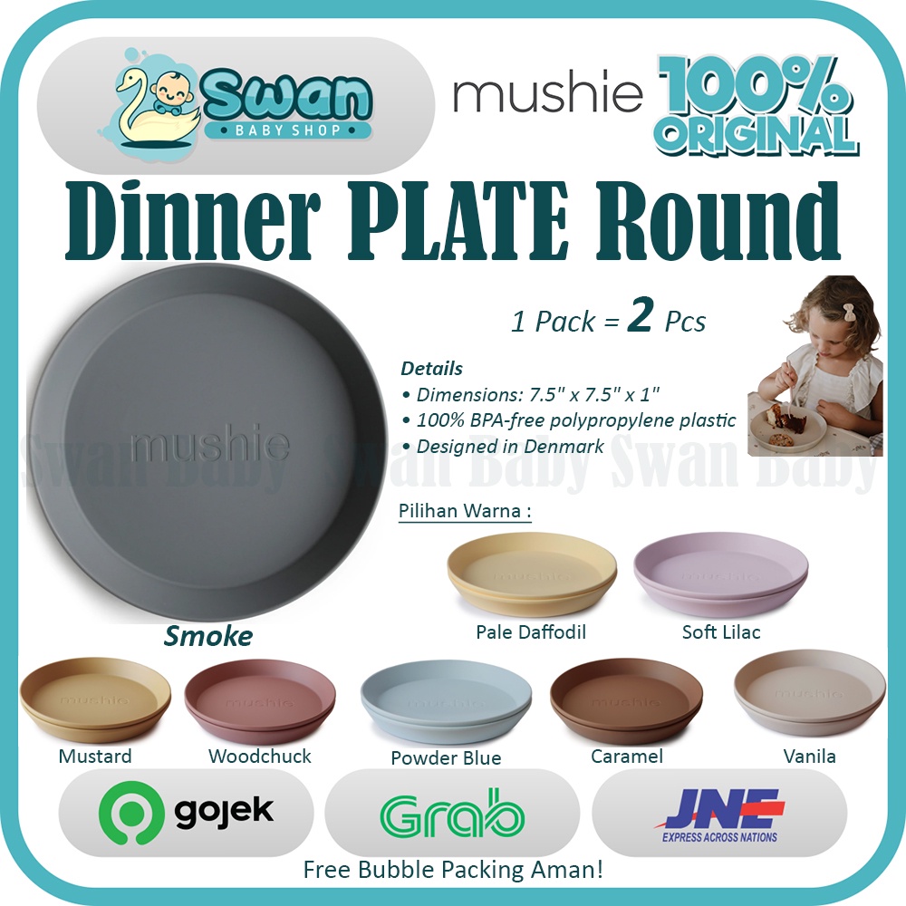 Mushie Dinner Plate Round / Piring Makan Anak