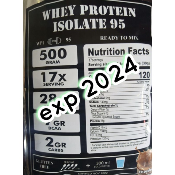 Susu Protein 500gr Whey Protein Isolate Suprot Susu Diet OCD DEBM KETO MAYO DEFICIT WPI WPI95