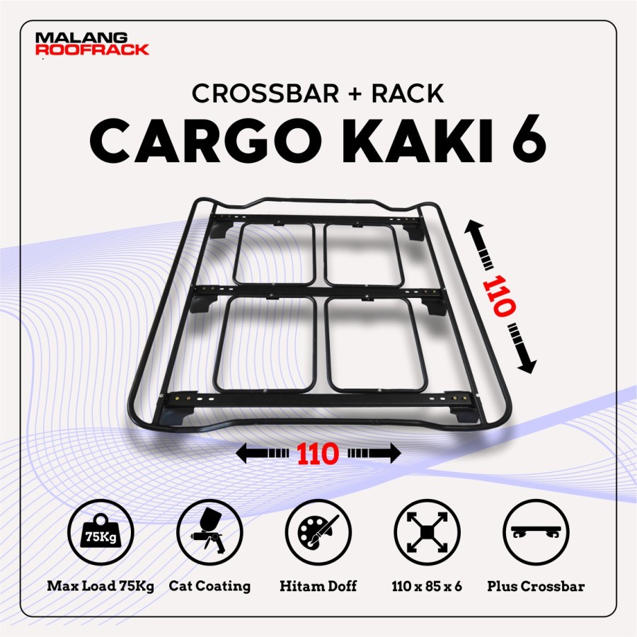 RoofRack Besi Kokoh Kuat Rak Mobil Cargo Khusus AllNew Pajero Fortuner