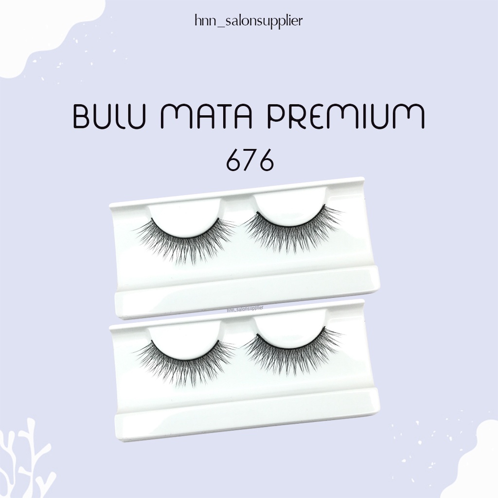 676 Bulu Mata Palsu Handmade Fake Eyelash Eye lashes lash Artifivial Belle Eyelashes Premium