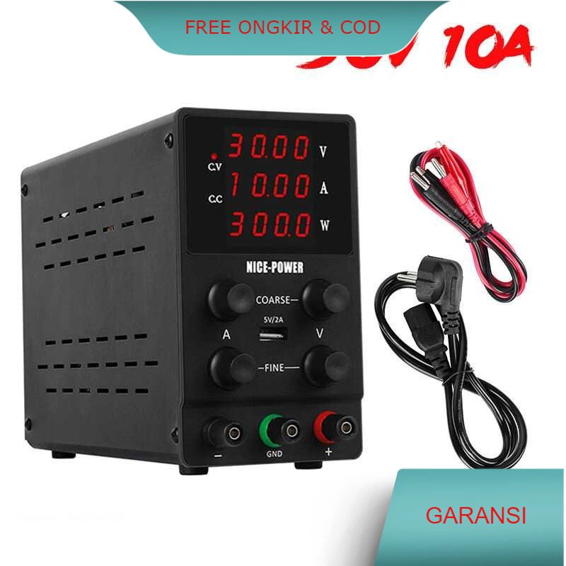 Terbaru Laris NICE-POWER Adjustable DC Power Supply 30V 10A - SPS3010