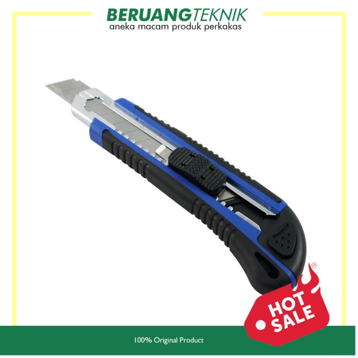 

TORA Cutter Blade Rubber Handle - Pisau Cuttter Gagang Karet Biru