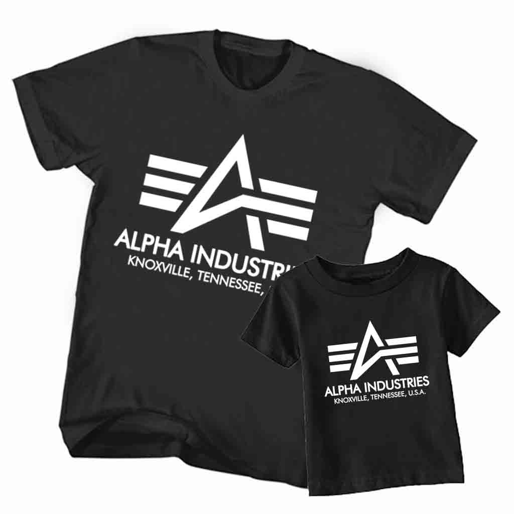 Kaos Alpha Industries Tshirt Couple Dewasa & Anak 1 S/D 12 Tahun