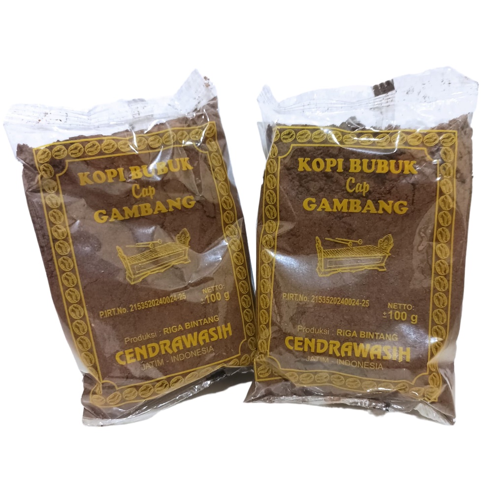 

Kopi Bubuk 100 gr aroma nangka cap Gambang murah mantap beli 10 bonus centong