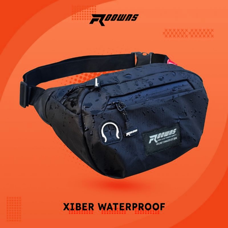 Tas Selempang Xiber Waterproof WaistBag Pria Wanita Bahan Tebal Dan Awet