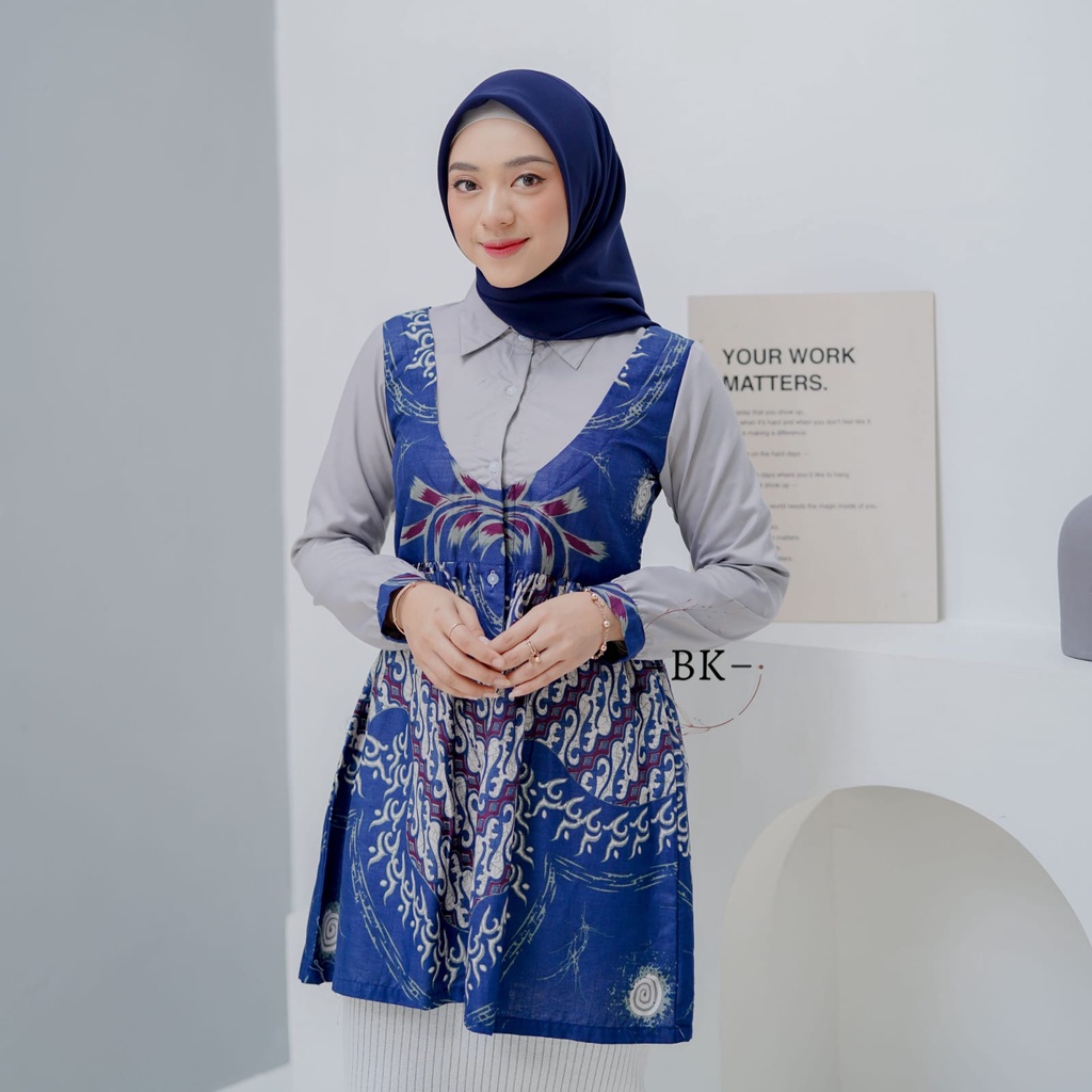 Baju Wanita Atasan Batik Blus Wanita Best Seller Kekinian Murah Jumbo