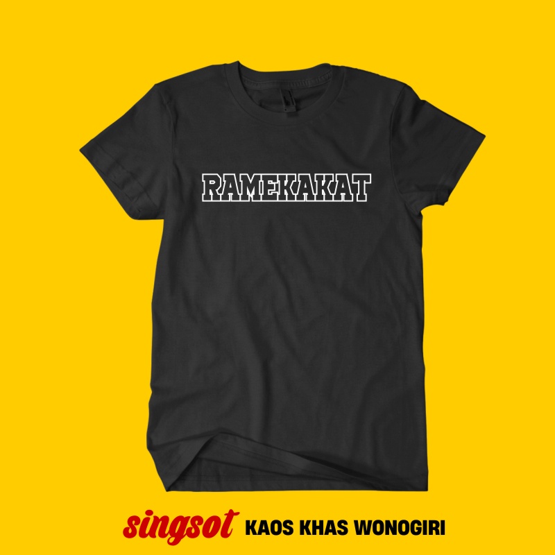 KAOS KHAS WONOGIRI KAOS RAMEKAKAT WONOGIRI