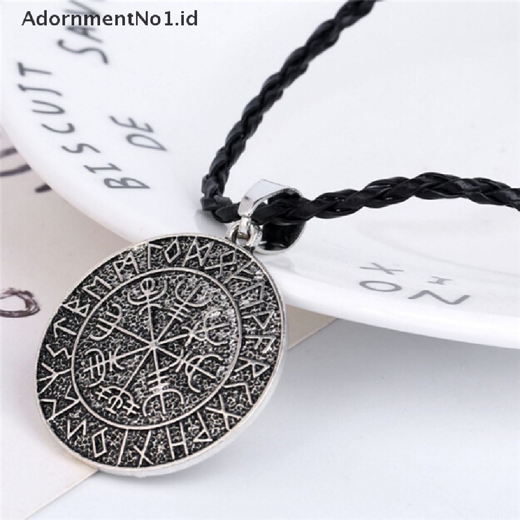 [AdornmentNo1] Fashion Keren Viking Scandina Compass Pendant Simbal Kalung Liontin Odin [ID]