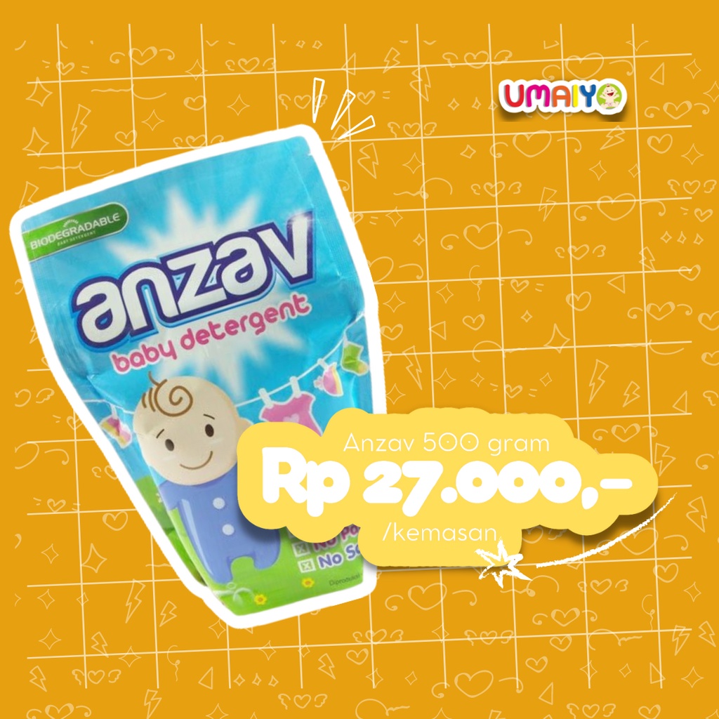 ANZAV soft Baby Detergent - Deterjen Clodi Bubuk