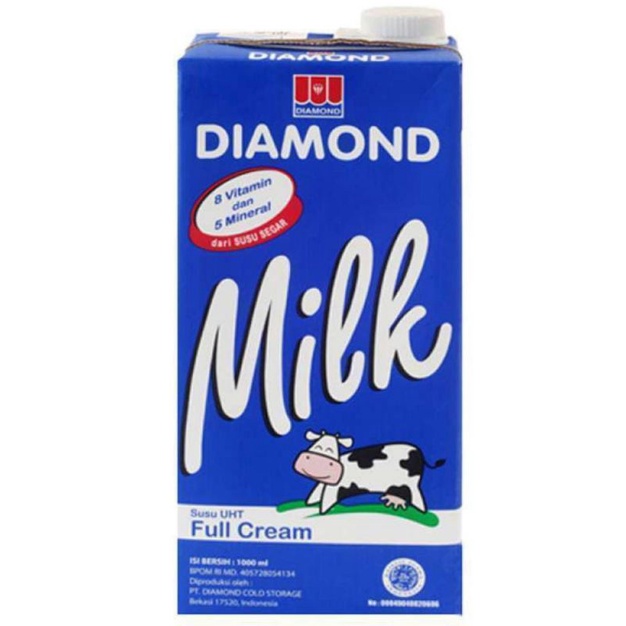 

Susu UHT Diamond Full Cream Ukuran 1 Liter