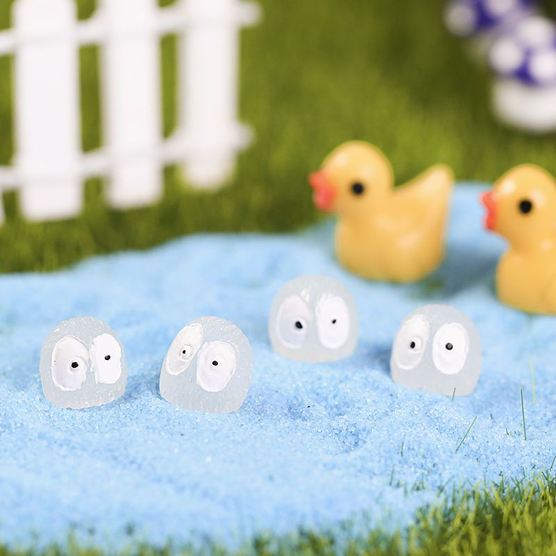 [Harga Grosir]5 Pcs Ornamen Pot Tanaman Alien Elf Mini Luminous Glowing Bahan Resin Untuk Dekorasi Kamar Tidur