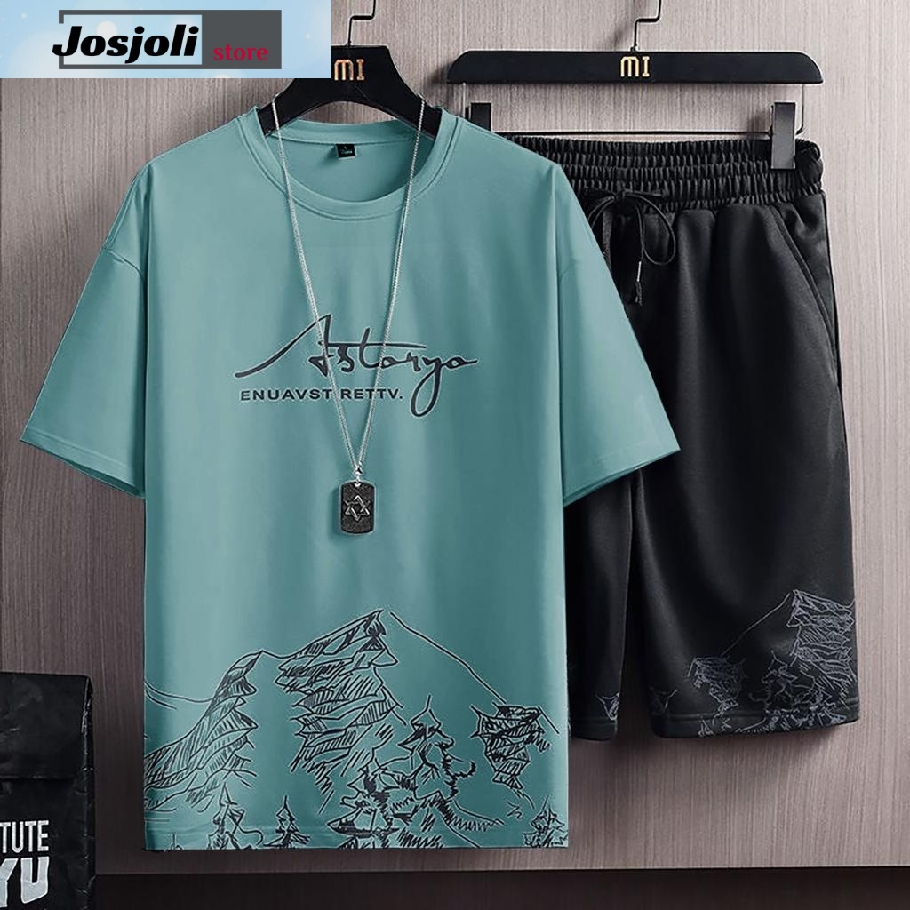 JOSJOLI_STORE/Stelan Astaryo/Satu Stel Atasan dan Bawahan Pria Dewasa/L XL XXL