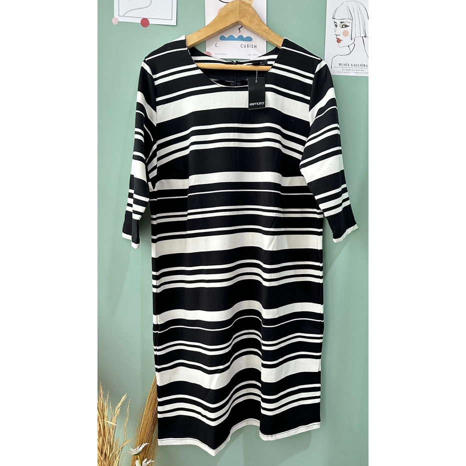 striped loose dress