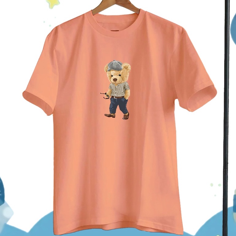KAOS ANAK LAKI-LAKI MOTIF KARTUN BERUANG BAJU KAOS ANAK COWOK OVERSIZE GAMBAR BEAR PAKAIAN ANAK LAKI