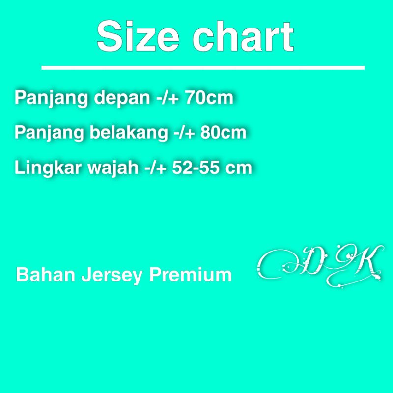 HIJAB BERGO HAMIDAH JERSEY PREMIUM