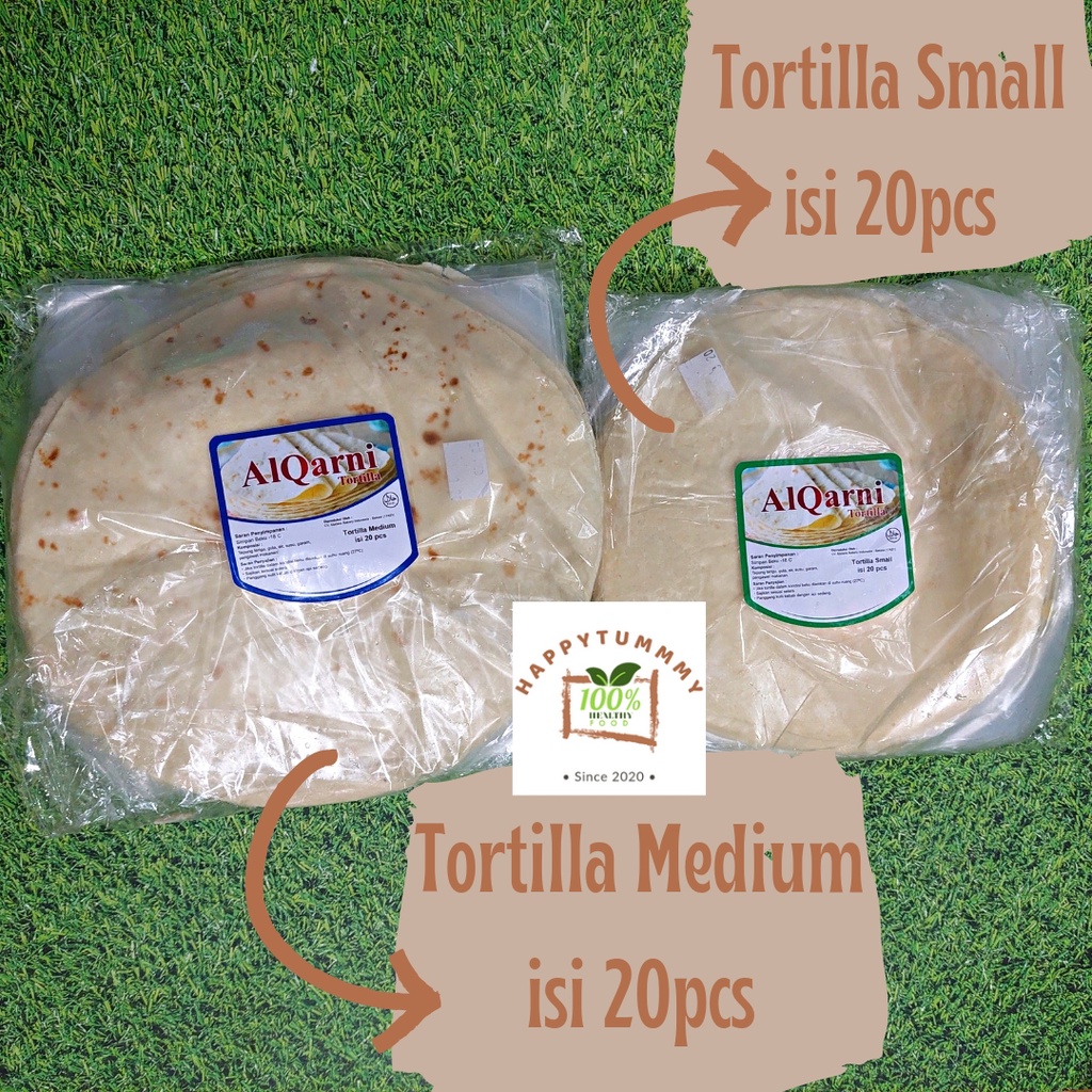 HPT - KULIT KEBAB TORTILLA MEDIUM SMALL / SEDANG KECIL 22CM &amp; 18CM KUALITAS PREMIUM MURAH HALAL