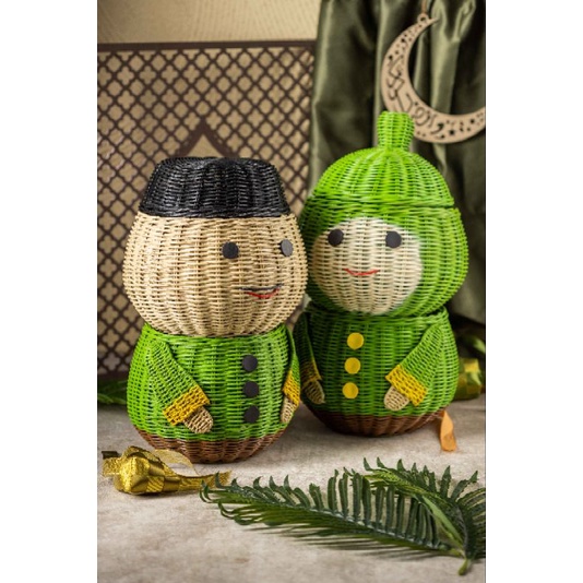ROTAN KARAKTER/WADAH ROTAN LEBARAN/HAMPERS LEBARAN/HAMPERS ROTAN/PARCEL LEBARAN