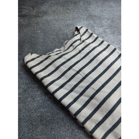 Tshirt Kaos salur long sleeve twotone by FRJ JEANS