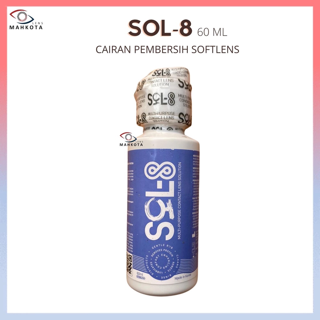 CAIRAN SOFTLENS SOL8 60ML BY X2 EXOTICON / CAIRAN PEMBERSIH SOL-8 60 ML / AIR SOFTLENS