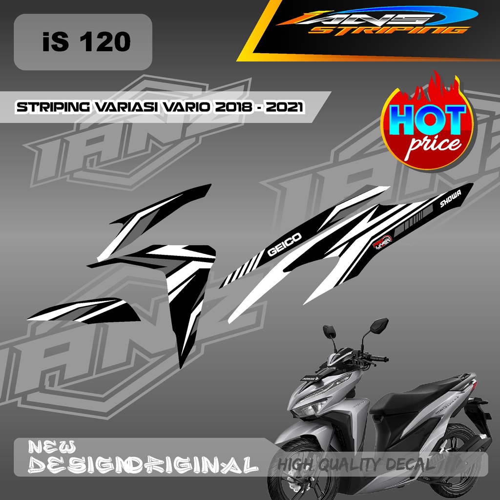 NEW DECAL STRIPING VARIO Led Vario 150 MOTIF GRAFIK RACING BAHAN HOLOGRAM / NON HOLOGRAM IS120