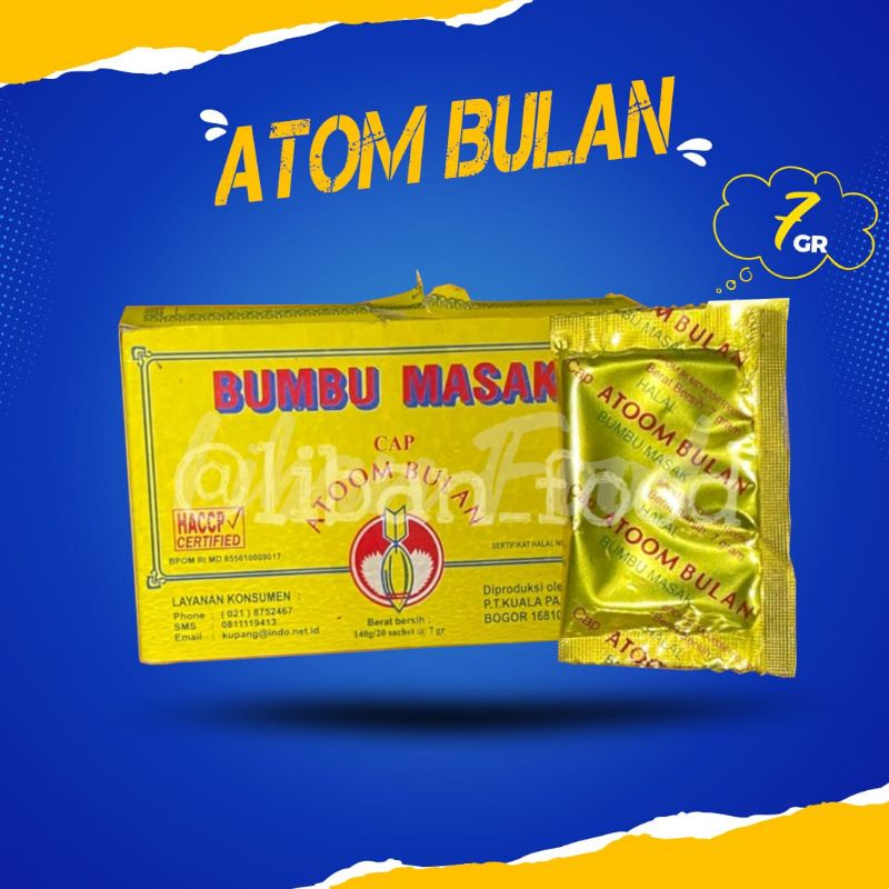 BUMBU PENYEDAP CAP ATOM BULAN 1 SACHET