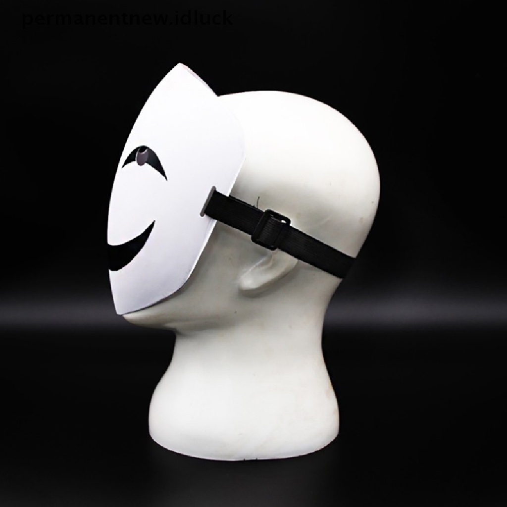 [luckypermanentnew] Anime Hitam Peluru Hiruko Topeng Putih Helm Cosplay Kostum Props Halloween Hadiah [ID]