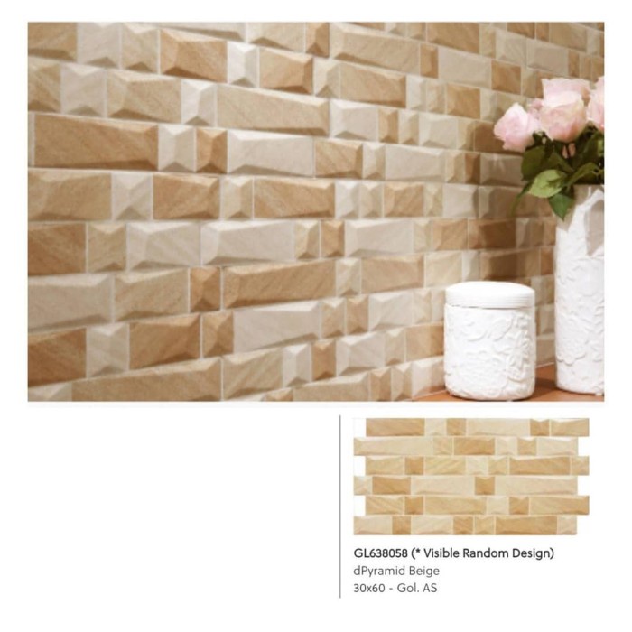 keramik dinding motif batu alam/Roman Keramik 30x60/Dinding Interlock 10