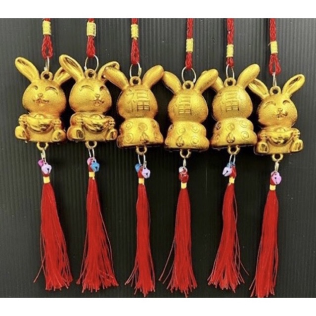 SALE  gantungan imlek kelinci hiasan hampers parcel aksesoris shio tahun baru cina