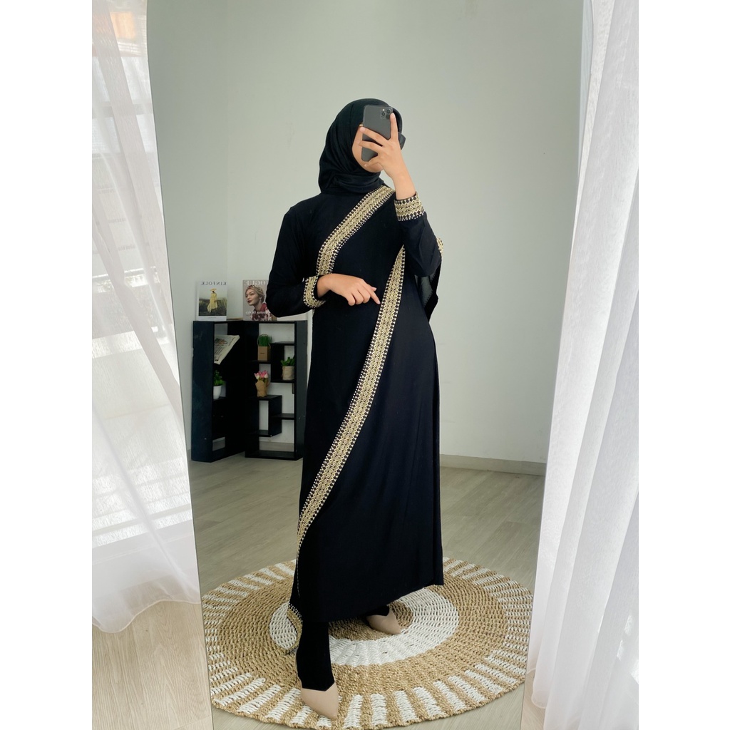 ABAYA CANTIKA / Gamis Turkey / Longdress Muslimah / Maxy Formal / Busana Muslim / Dress Kondangan / Pakaian Mewah Arabic