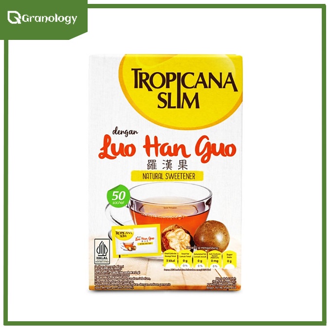 Tropicana Slim Sweetener Lou Han Guo / Lo Han Kuo 50 Sachet