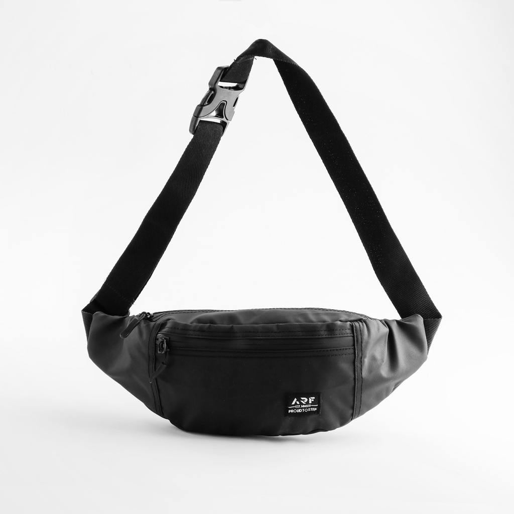 OREON BLACK |ManNeedMe x ARF| Tas Selempang Pria Sling Bag Tas Slempang Waist Bag ORIGINAL