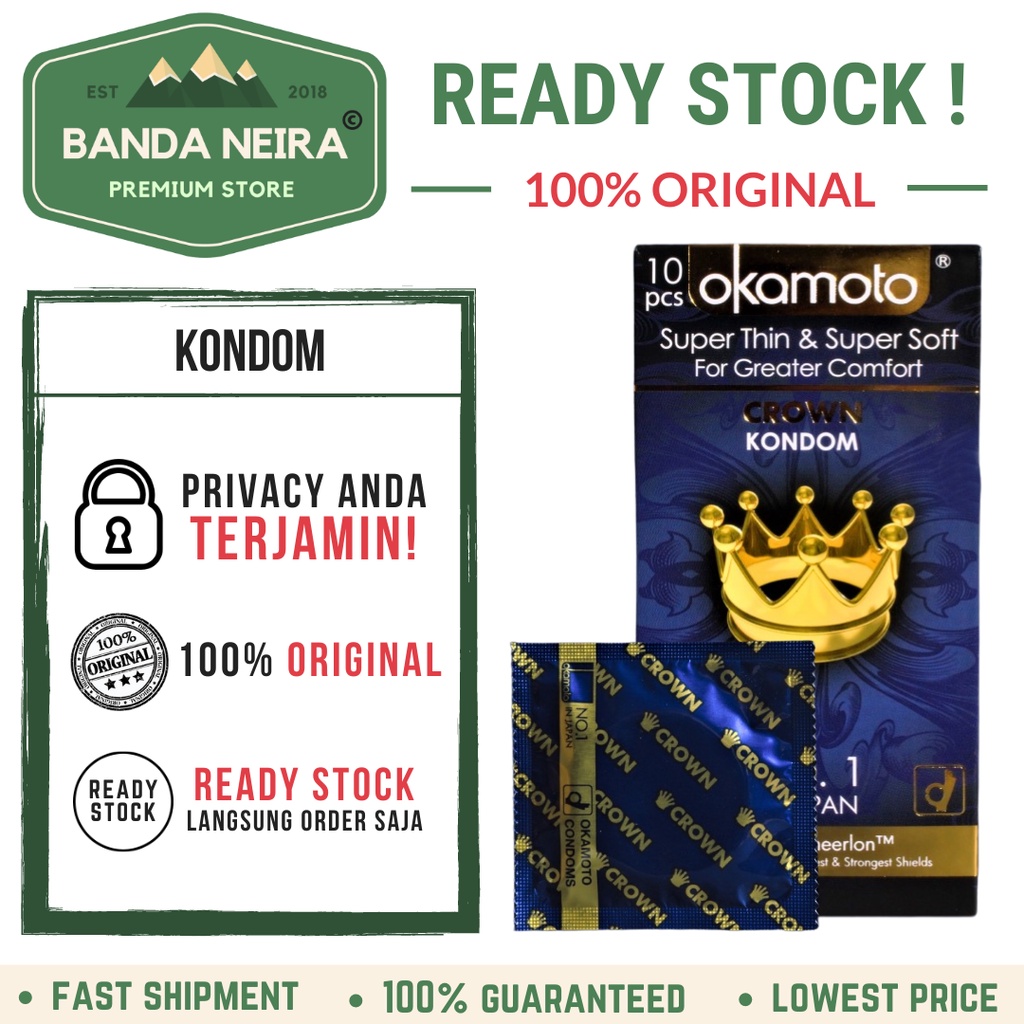 OKAMOTO Crown Condom / Kondom King of Ring 0.05 MM