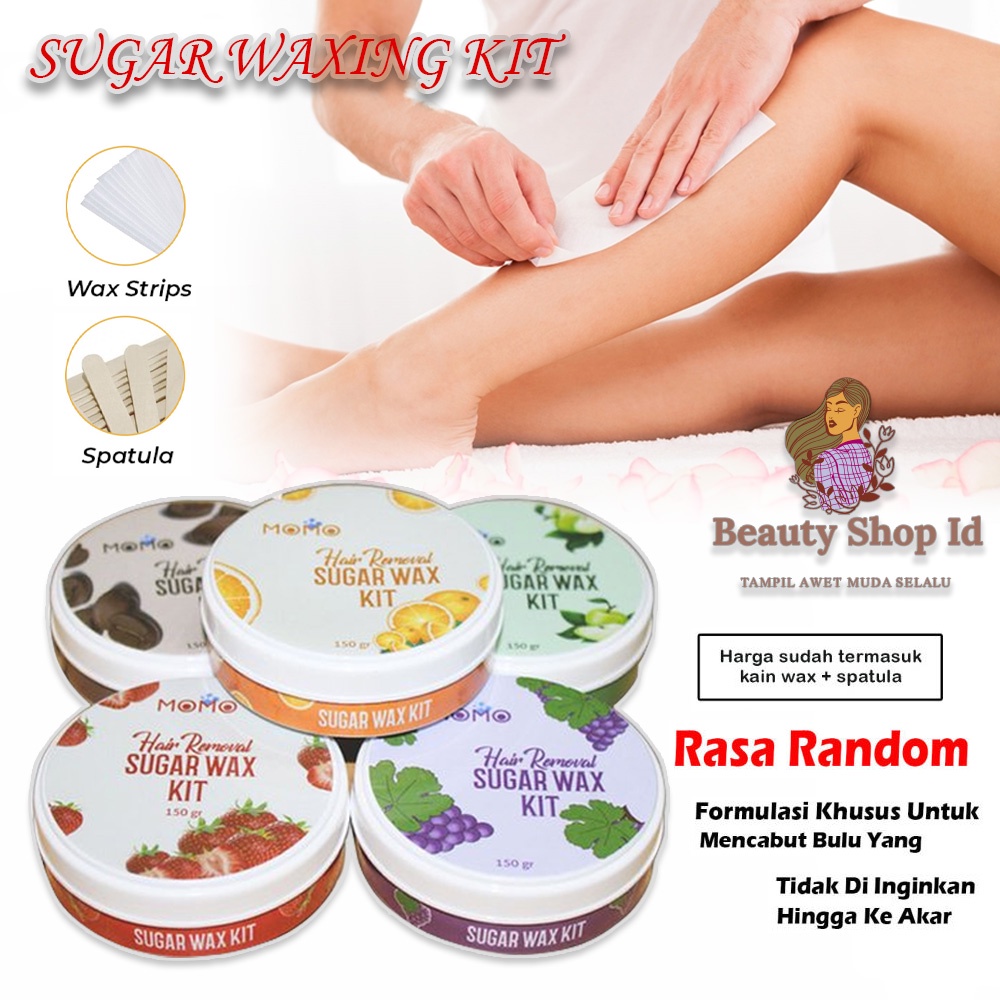 BEAUTY JAYA - Sugar Waxing Kit /Sugar Wax Pencabut Menghilangkan Bulu Rambut Ketiak Tangan Kaki RANDOM