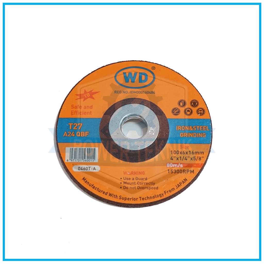 WD Batu Gerinda Poles 4X6 Polishing Wheel / Batu Poles 4 Inch Mata Gerinda Gurinda 4" x 6mm ASLI WD