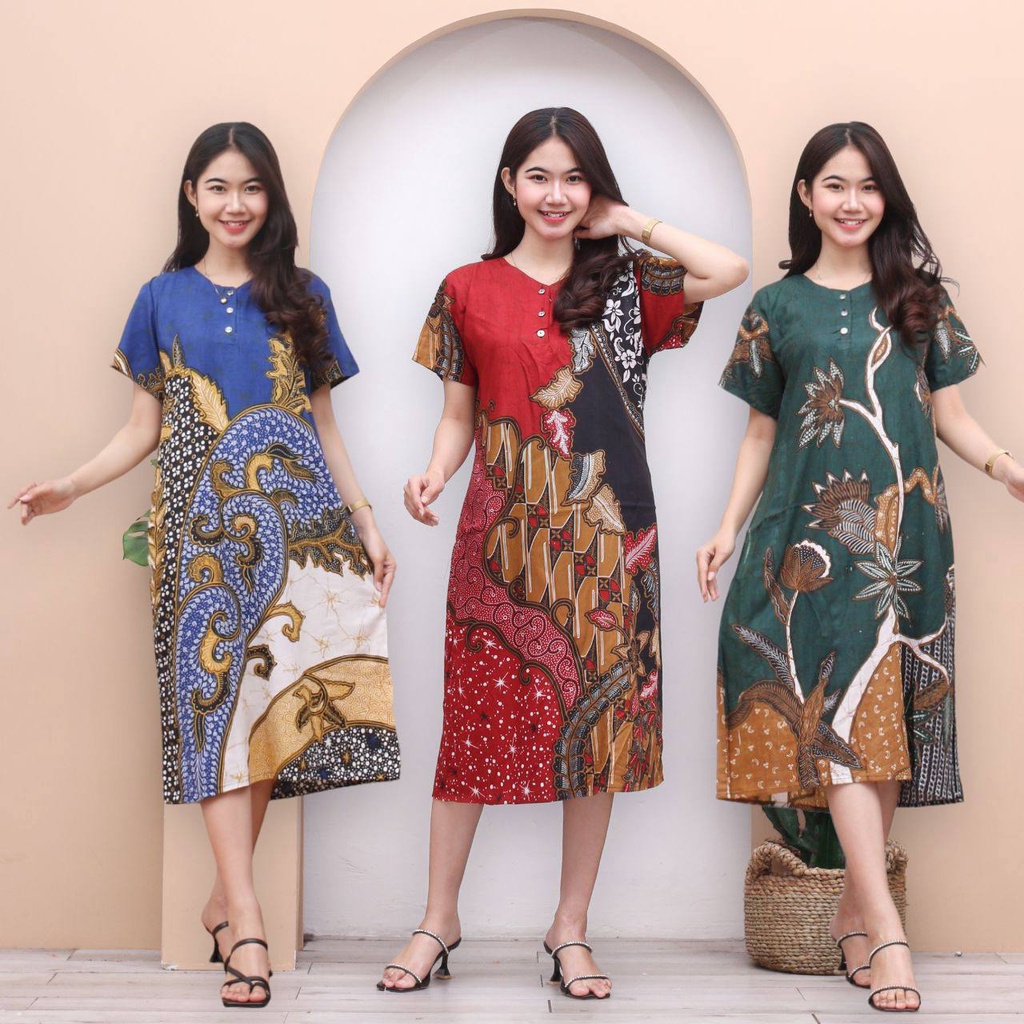 Daster Batik CARMELLA Daster Terbaru Cantik Daster Premium