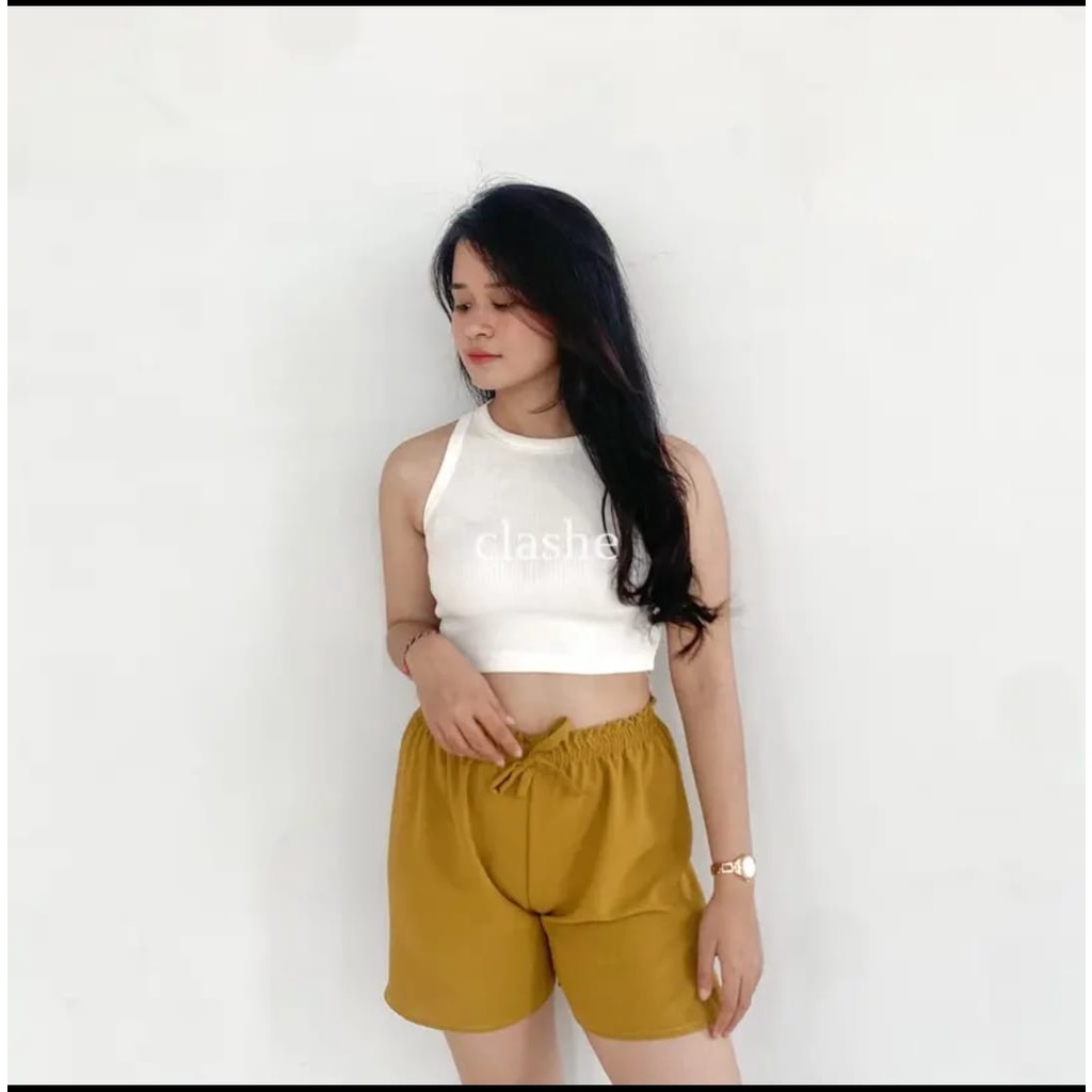 Lila Hotpants Celana Pendek Wanita Crinkle Airflow Premium // HOTPANTS CRINKLE