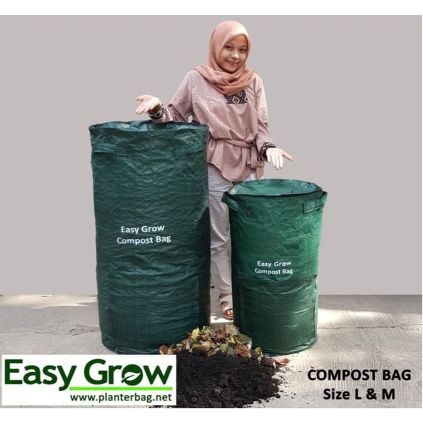 Compost Bag 80 LITER MEDIUM Tas Kompos Olah Limbah Daun Sampah Organik PLANTER BAG planterbag compos