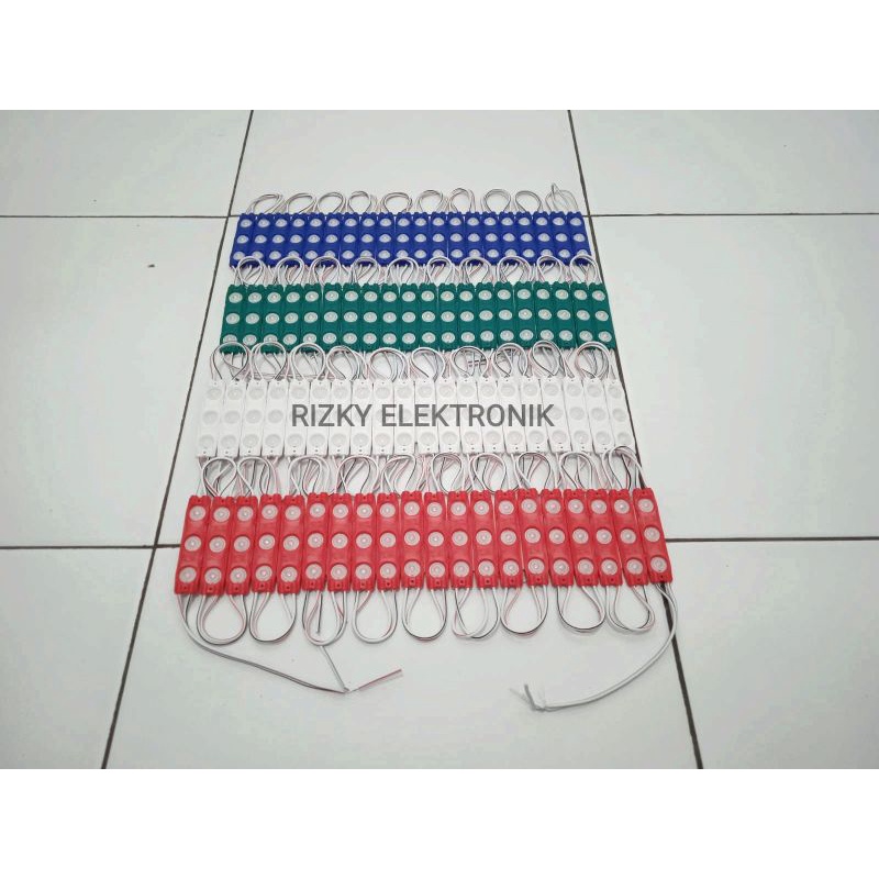 Lampu LED Modul 3W Module Miniatur 3 Mata 3 Watt 12V Warna Hias