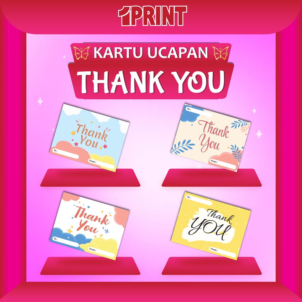 Jual Kartu Ucapan Terima Kasih Kartu Ucapan Thank You Thanks Card