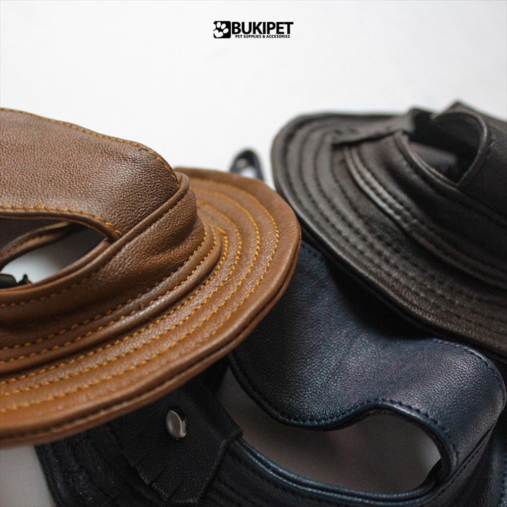 Topi Kucing dan Anjing Lucu Aksesoris Hewan - COWBOY LEATHER HAT