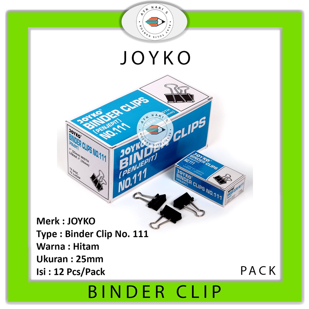 

JOYKO - Binder Clip 111 - Pack