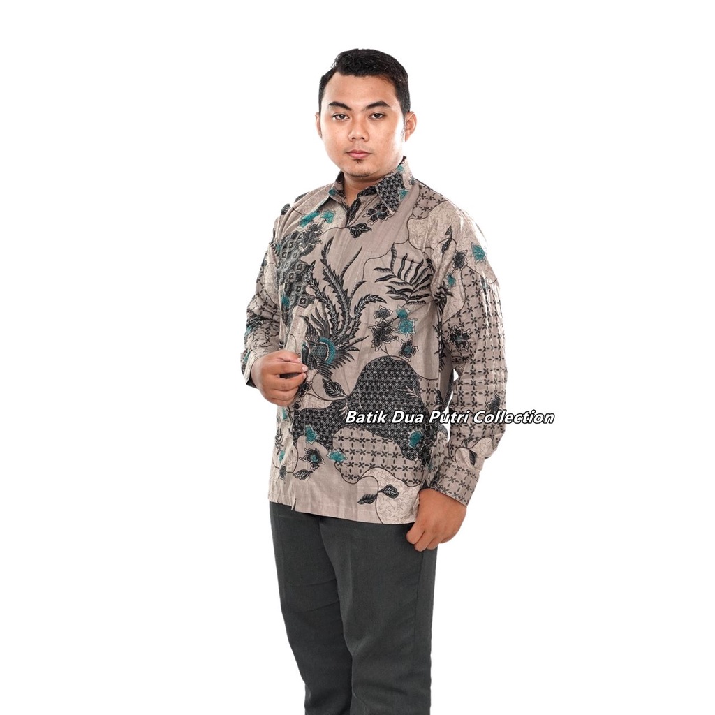 Batik Couple Atasan Batik Wanita Lengan 7/8 Kemeja Batik Pria Lengan Panjang Nusantara