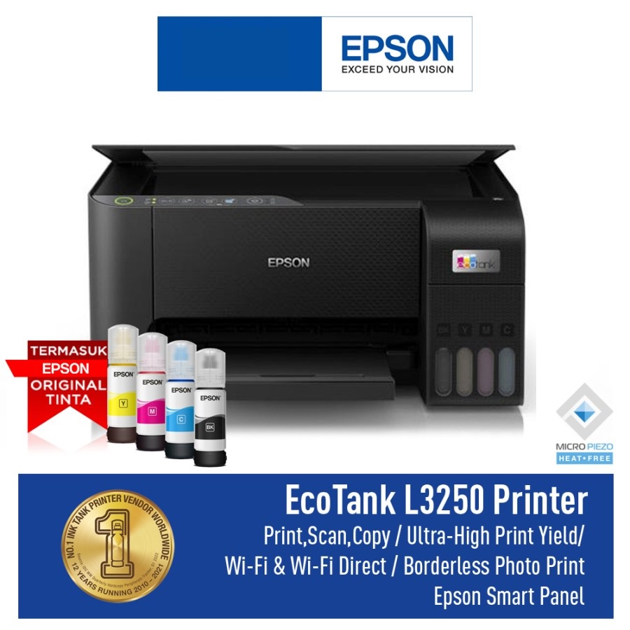Printer Epson L3250 Print Scan Copy Wireless Multifungsi