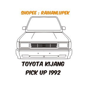 Pola Miniatur Mobil Kijang Pick Up 1992