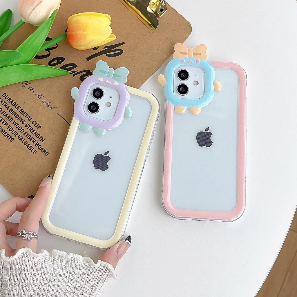 Casing RN Softcase pita ribbon for Iphone 6 6s X Xs Max 11 12 13 14 Pro Max 14+ 14 Plus